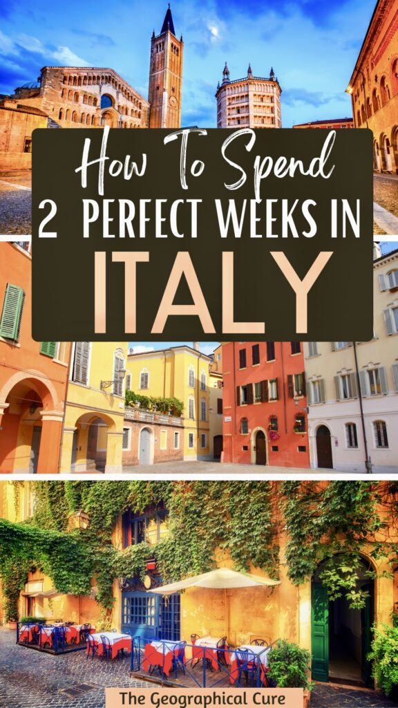 Pinterest pin for 2 weeks in Italy itinerary