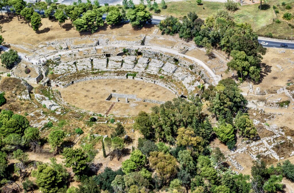 Roman amphitheater in Syracuse