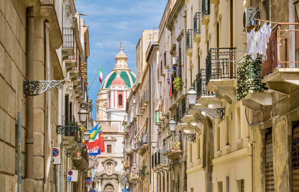 beautiful city of Trapani Sicily