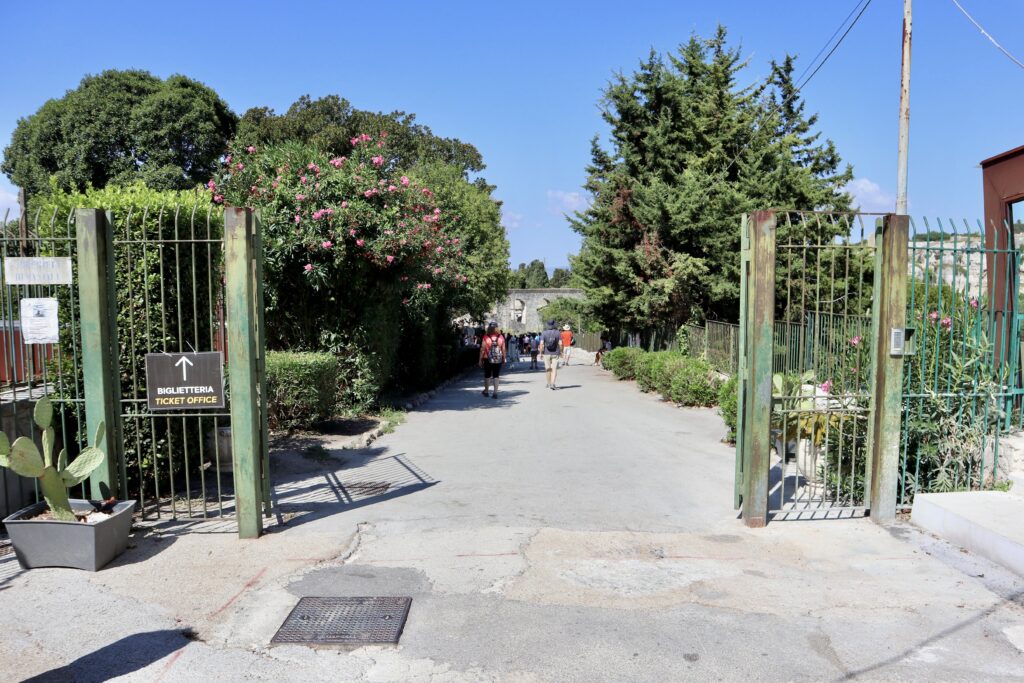 entrance to the archaeological park