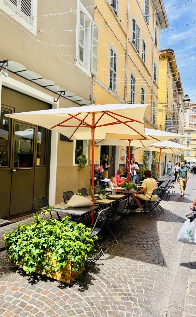 colorful street in Parma