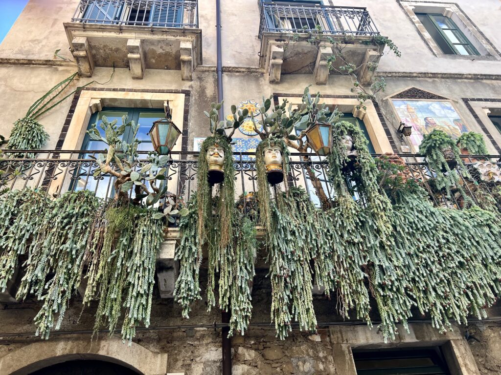 beautiful balcony on Corso Umberto