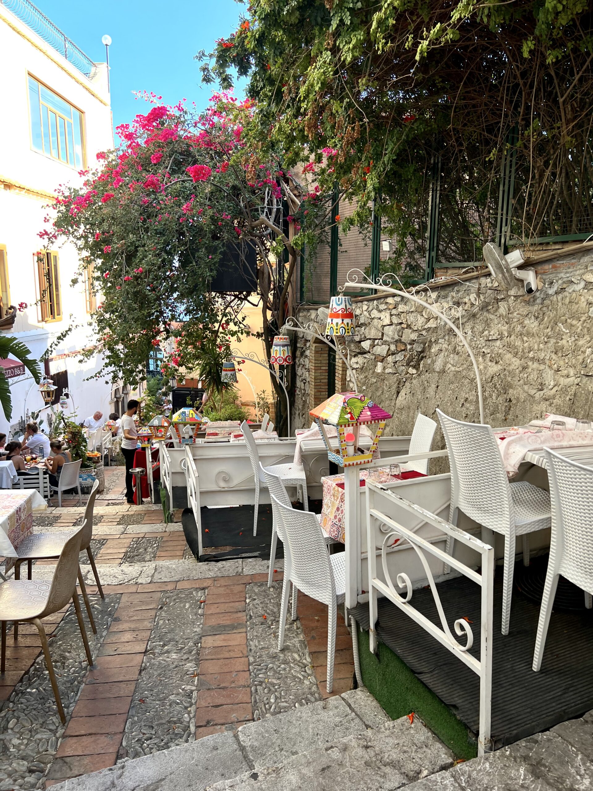 charming side street in Taormina