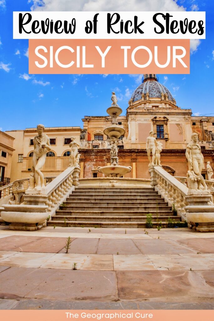 Pinterest pin for Review Of Rick Steves' Sicily Tour