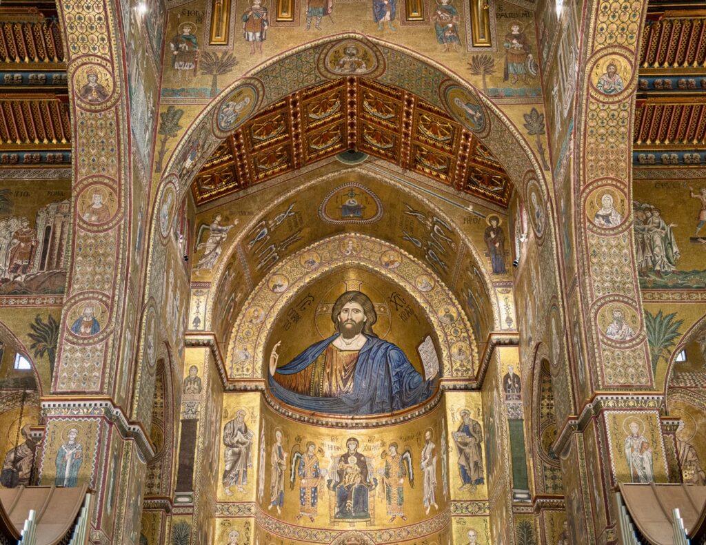 mosaics in the central apse