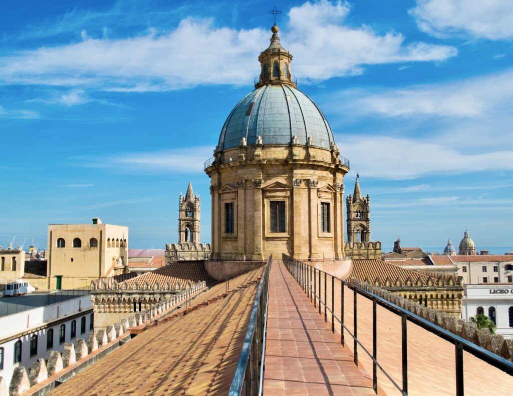 climbing the cathedral rooftop is one of the best things to do in Palermo