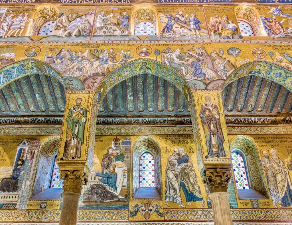 12th century mosaics in the Palatine Chapel