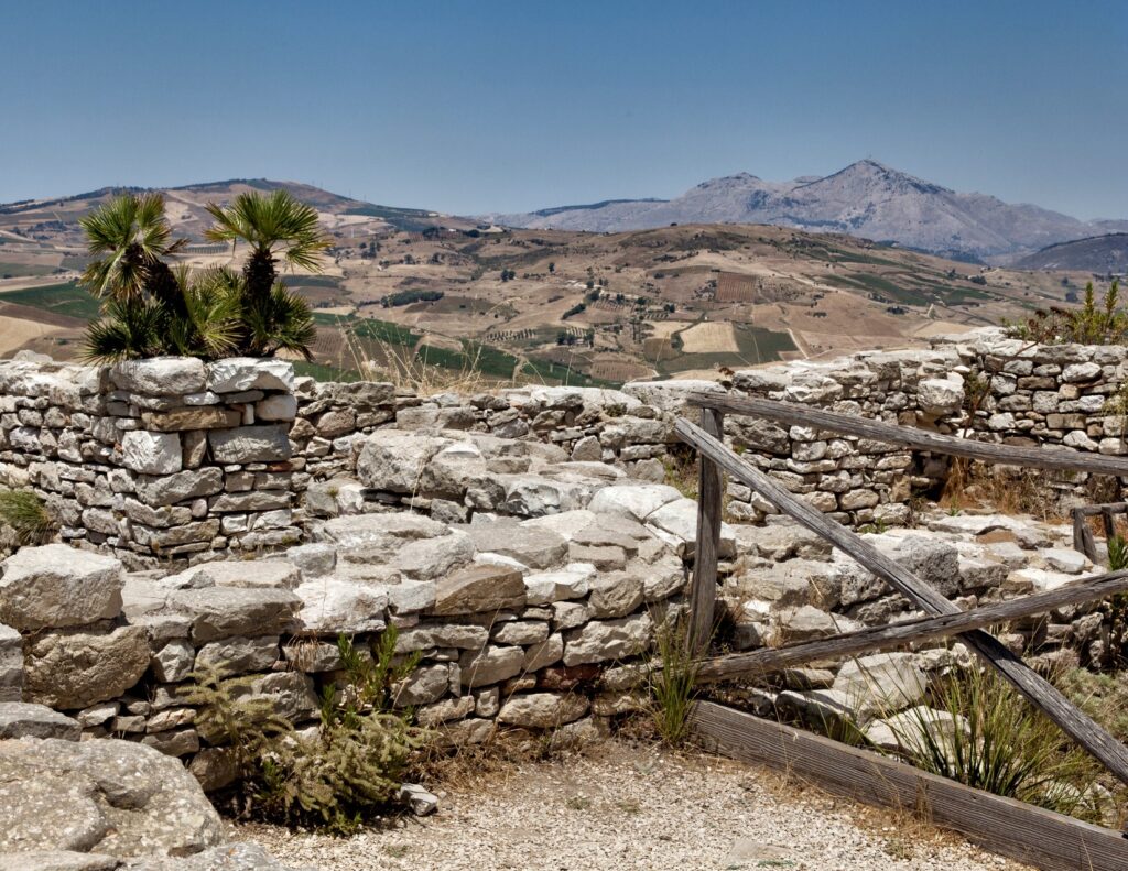 ruins of the agora of Segesta Sicily
