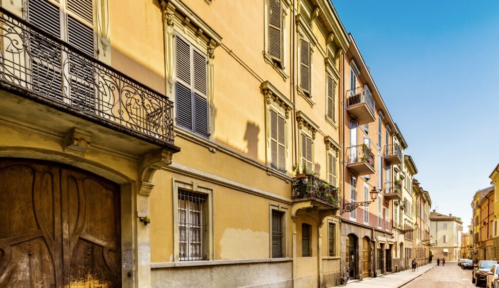 charming street of Parma