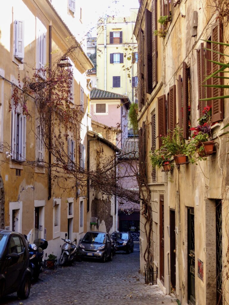 ancient street in Monti 