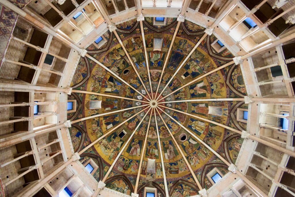 ceiling fresco in the Baptistery