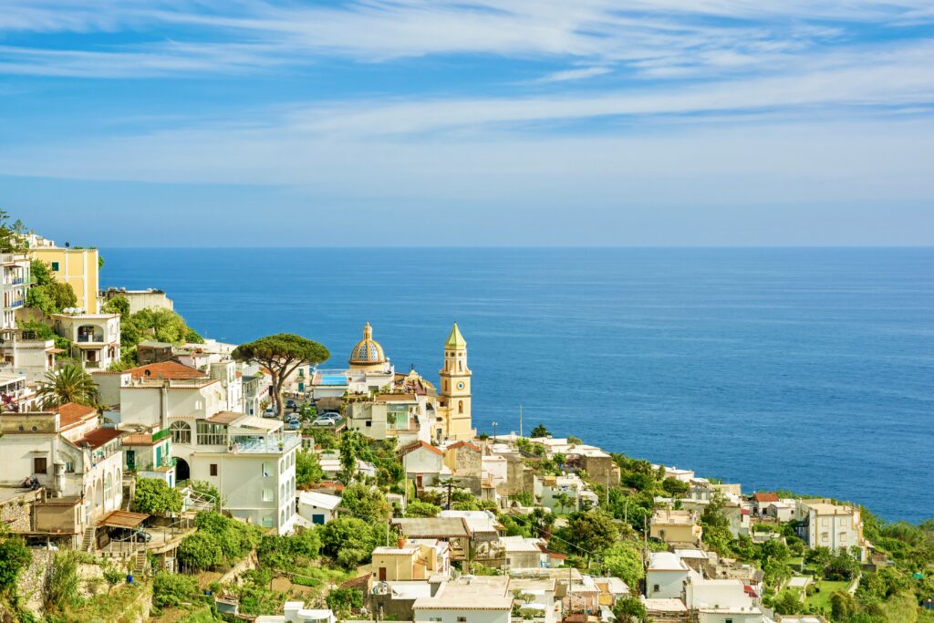beautiful town of Praiano on the Amalfi Coast