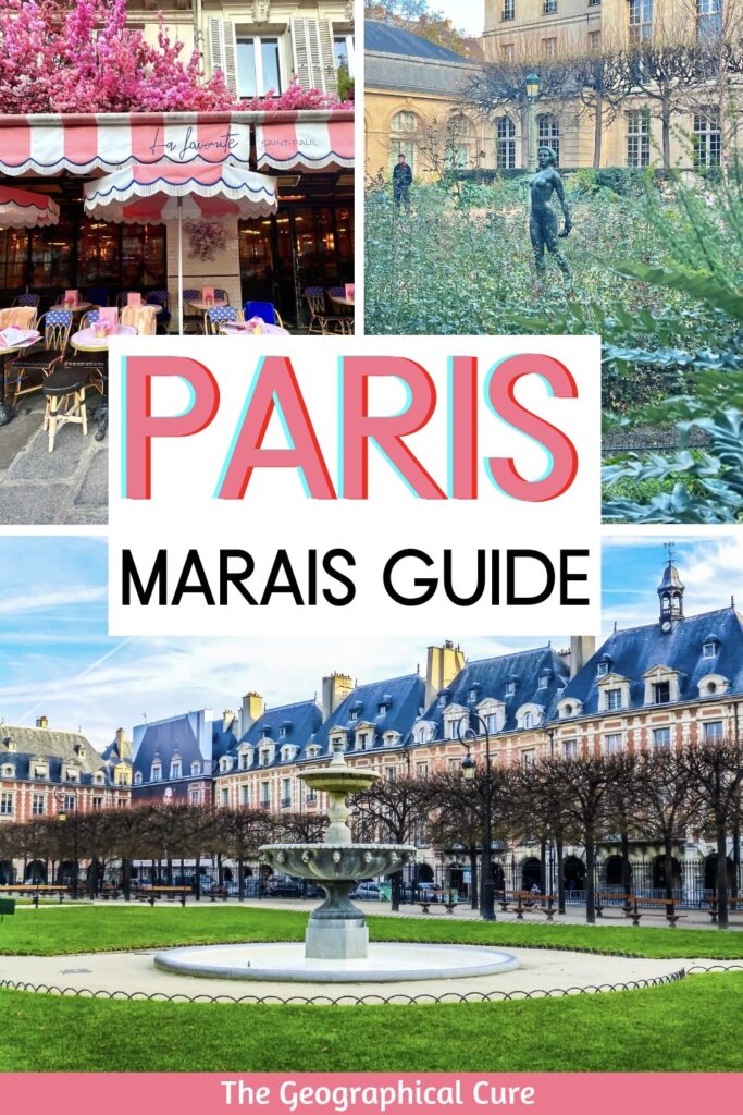 Pinterest pin for best things to do in the Marais