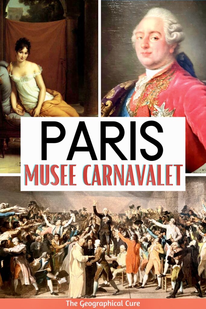 Pinterest pin for guide to the Musee Carnavalet