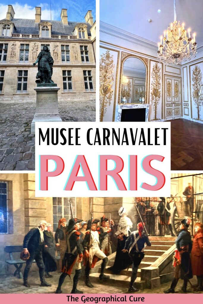 Pinterest pin for guide to the Musee Carnavalet