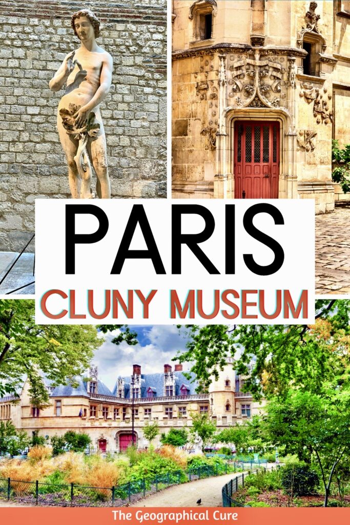 Pinterest pin for guid to the Cluny Museum