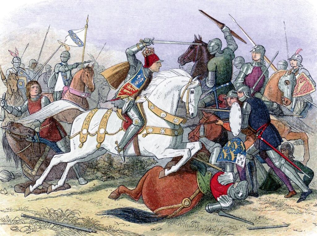 James Doyle engraving of the Battle of Bosworth