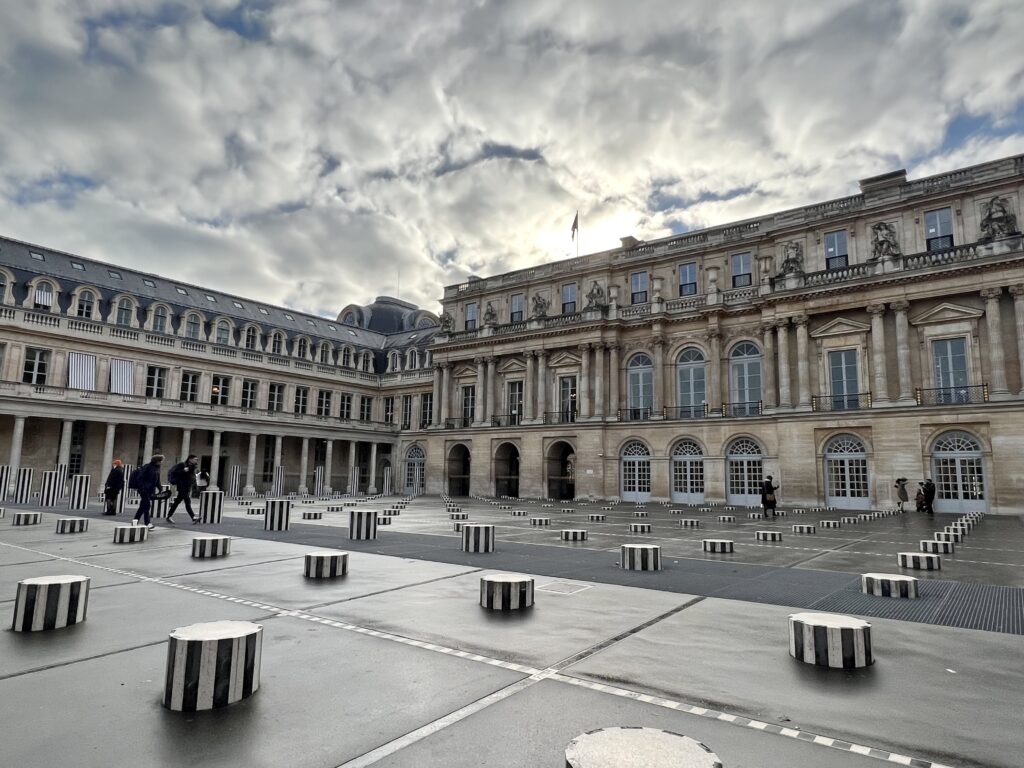 Colonnes du Buren in the Palais-Royal courtyard