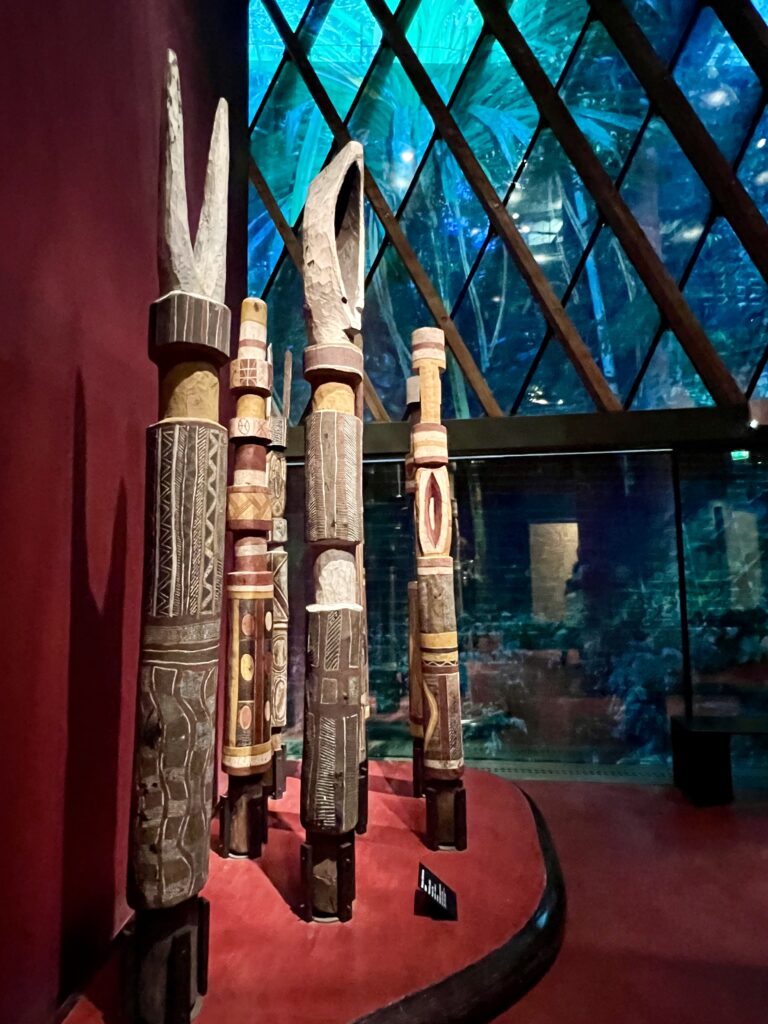 Bari funeral poles from Australia