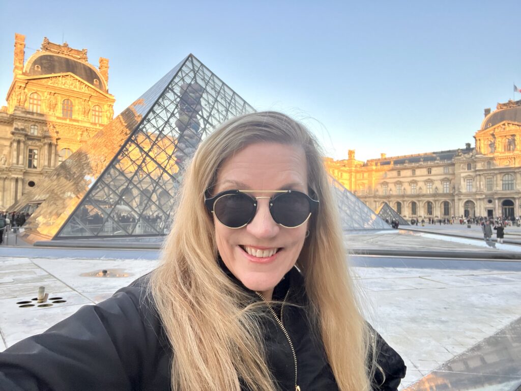 me at the Louvre