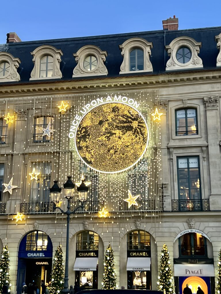 Christmas decorations on Place Vendome