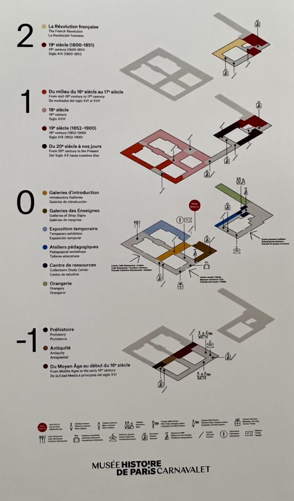 map of the Musee Carnvalet