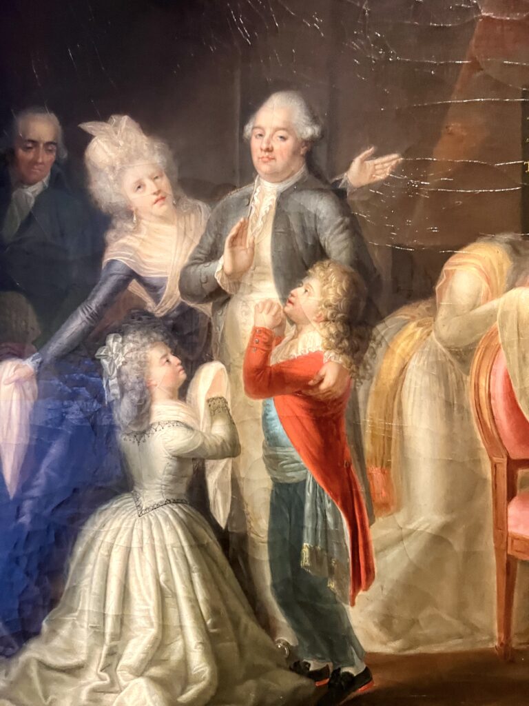 Louis XVI bids adieu to his family