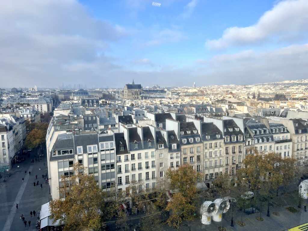 view from the Pompidou Center