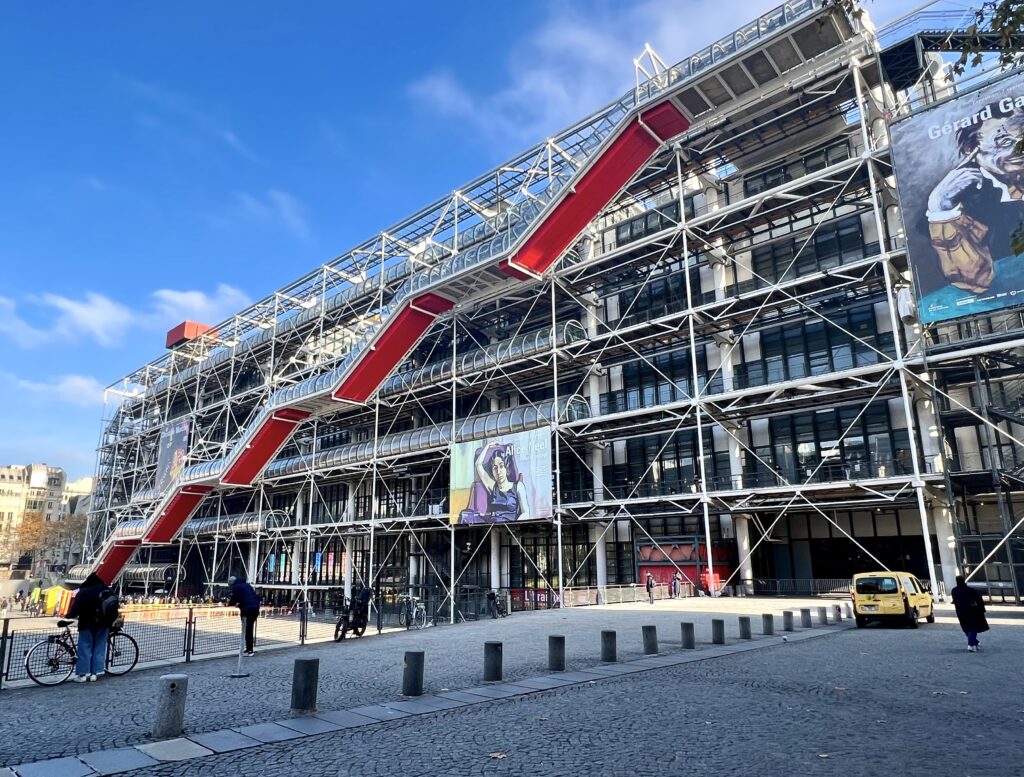 facade of the Pompidou Center