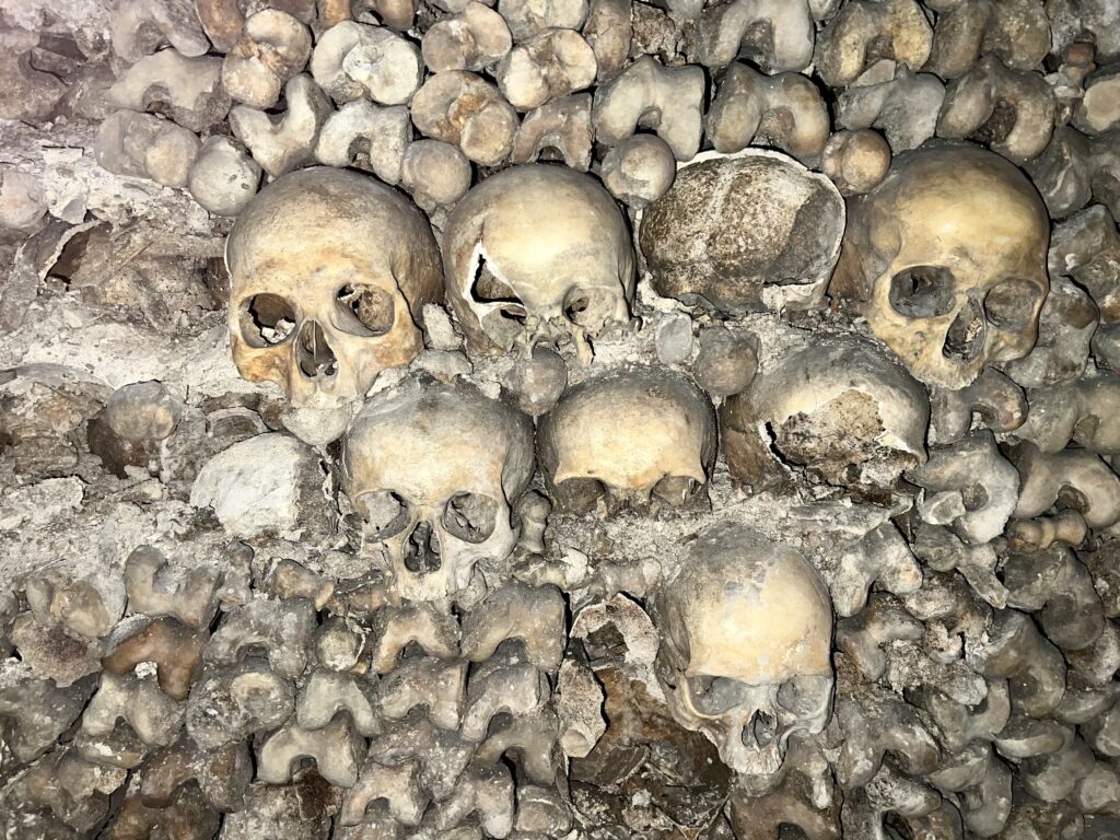 bones in the Catacombs ossuary