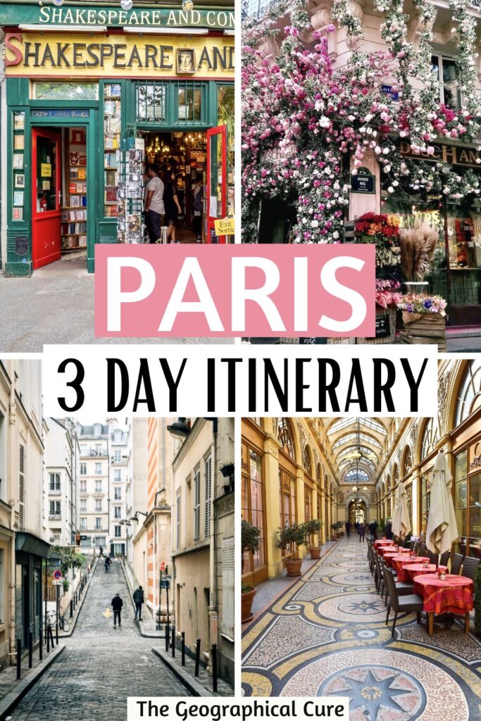 Pinterest pin for 3 days in Paris itinerary 
