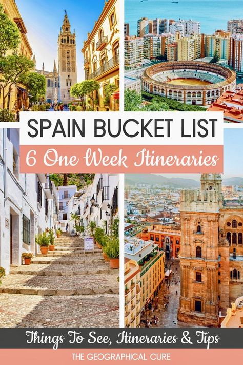 Pinterest pin for one week in Spain itineraries