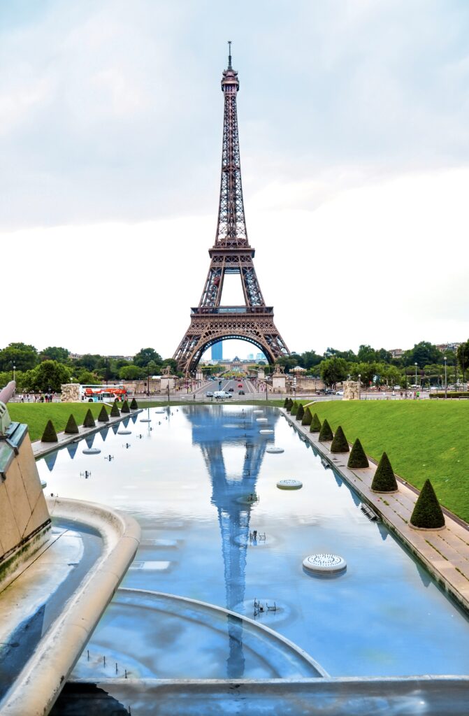 view of the Eiffel Tower, one of the best things to do in the 7th Arrondissement