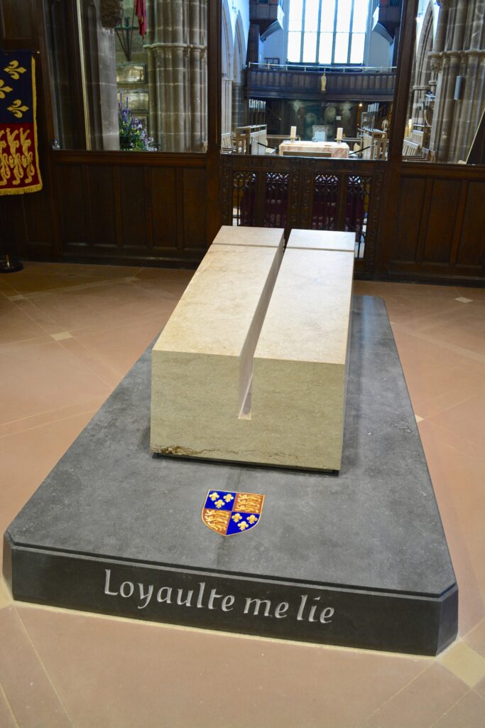 Tomb of King Richard III in Leicester Cathedral 