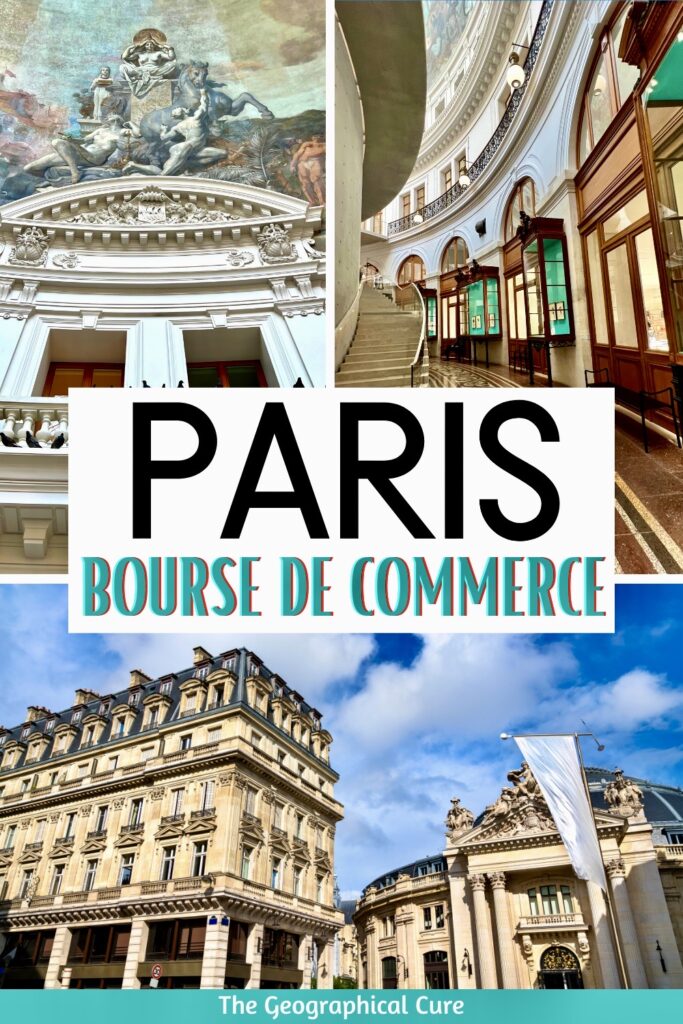 Pinterest pin for guide to the Bourse de Commerce - Pinault Collection
