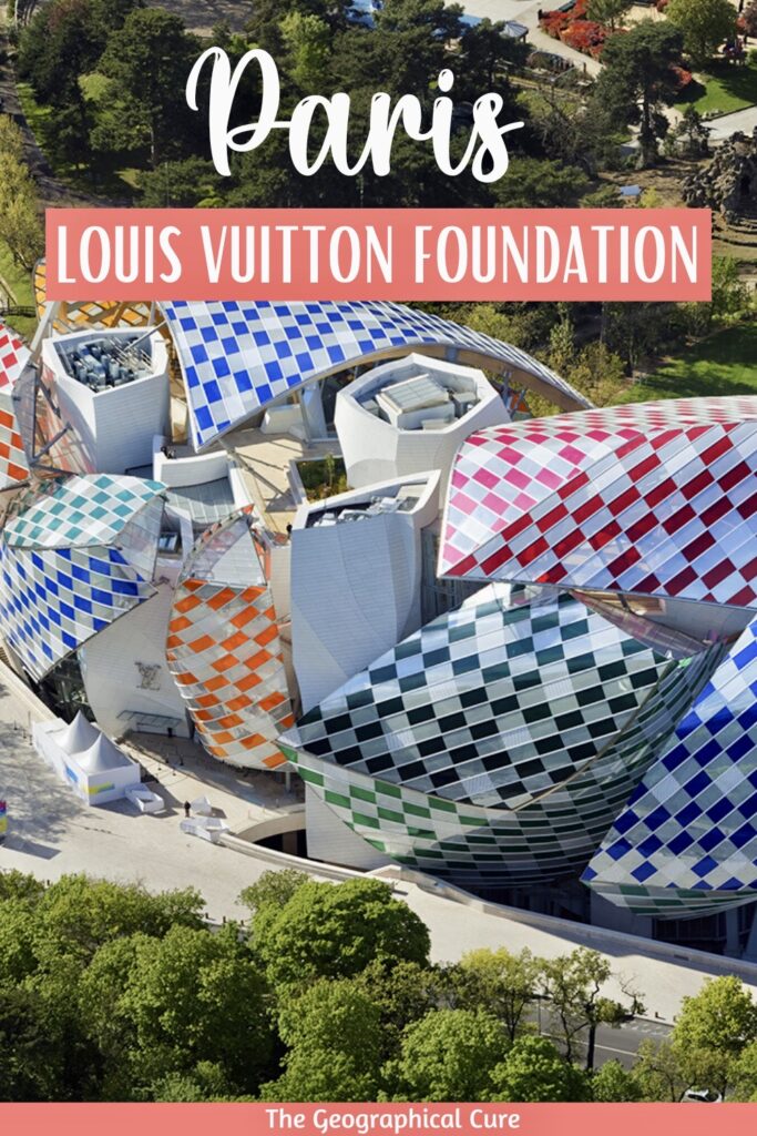 Pinterest pin for guide to the Fondation Louis Vuitton