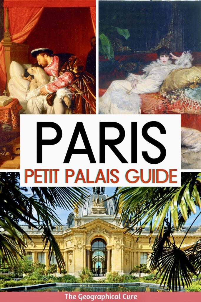 Pinterest pin for guide to the Petit Palais