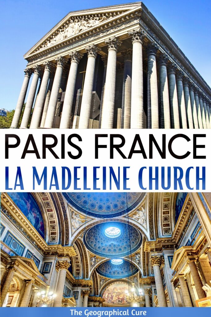 Pinterest pin for guide to La Madeleine Church