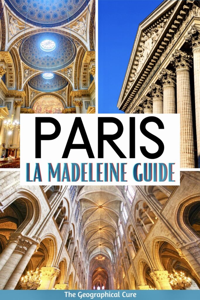 Pinterest pin for guide to La Madeleine Church