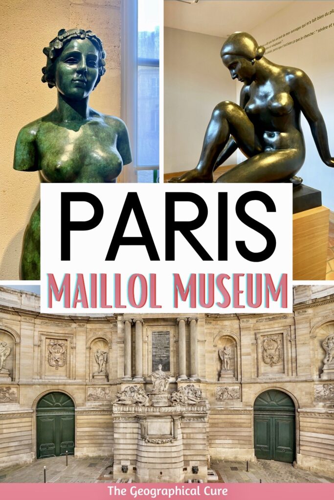 Pinterest pin for guide to the Maillol Museum