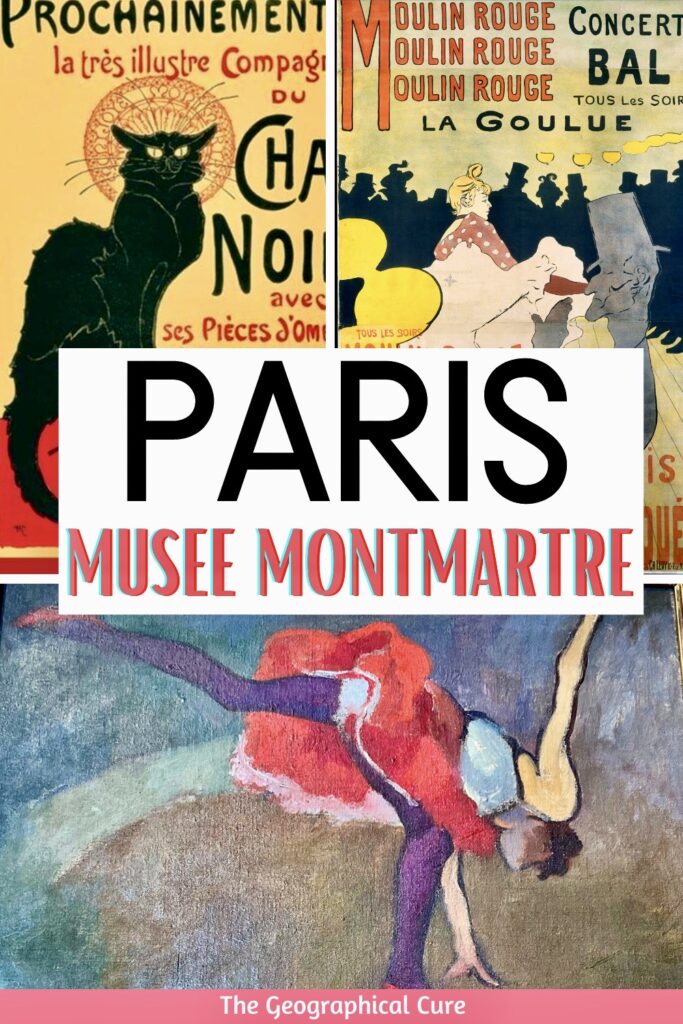 Pinterest pin for guide to the Musee Montmartre