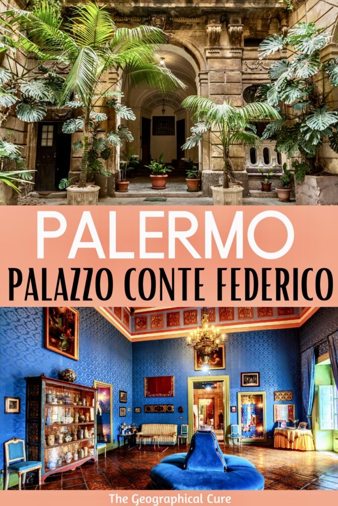 Pinterest pin for guide to Palazzo Conte Federico