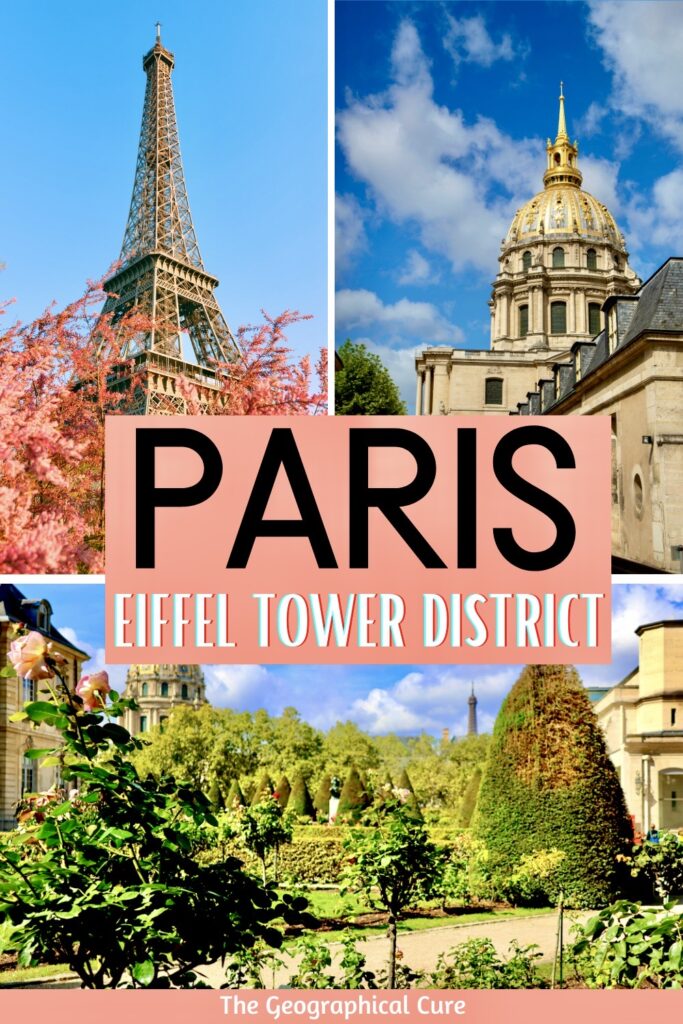 Pinterest pin for things to do in the 7th arrondissement