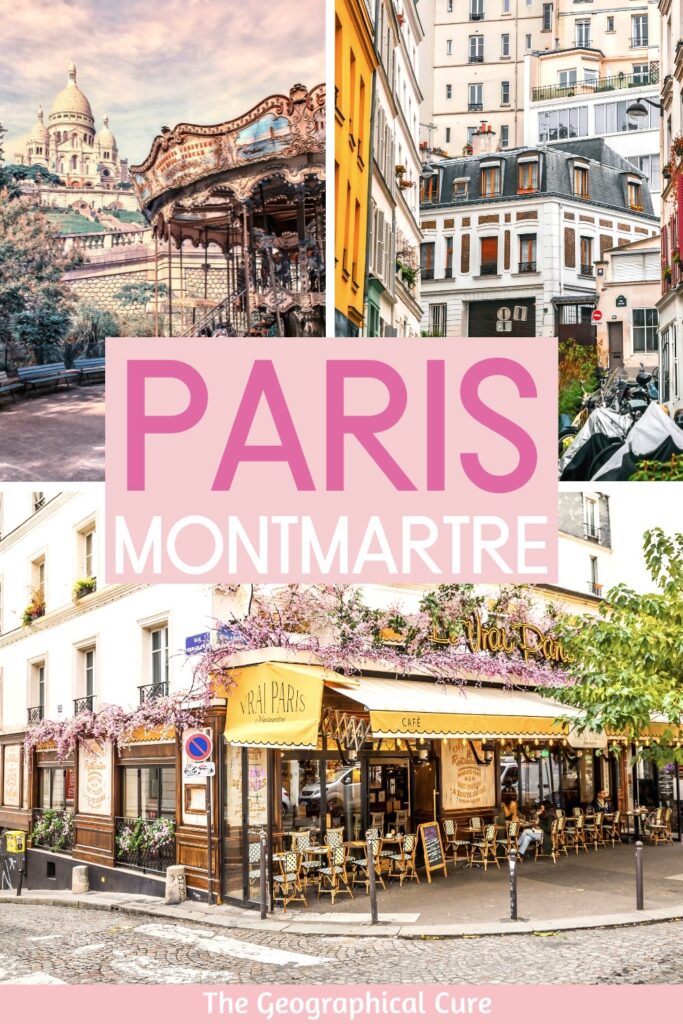 Pinterest pin for top attractions in Montmartre