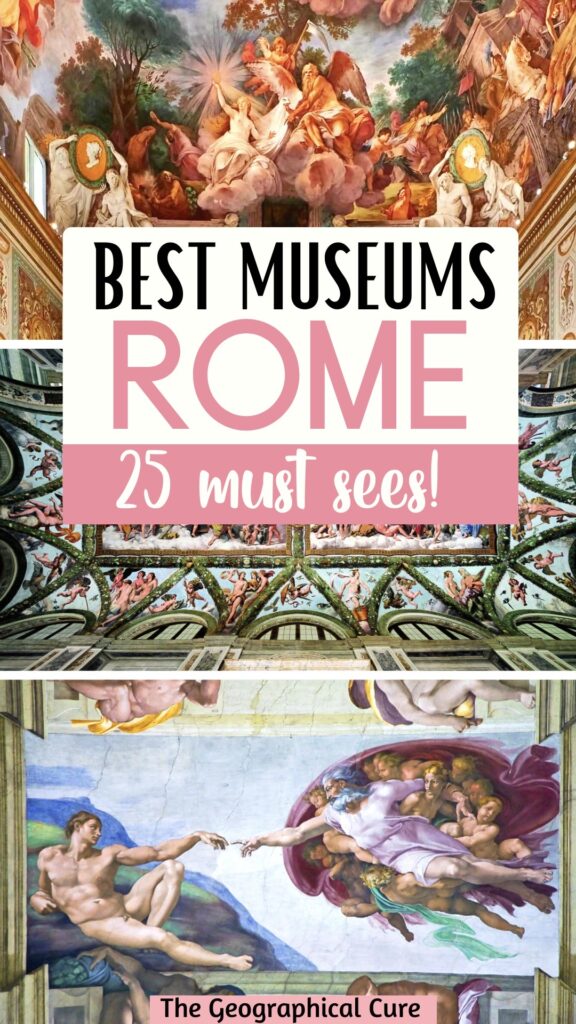 Pinterest pin for best museums in Rome