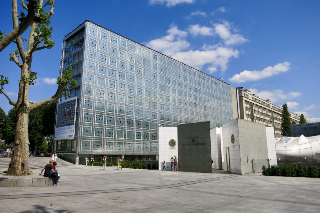 Institute du Monde Arabe, a top attraction in the Latin Quarter