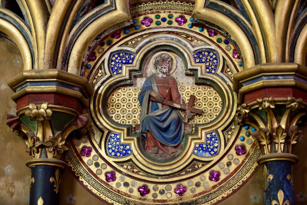 enameled medallion in Sainte-Chapelle