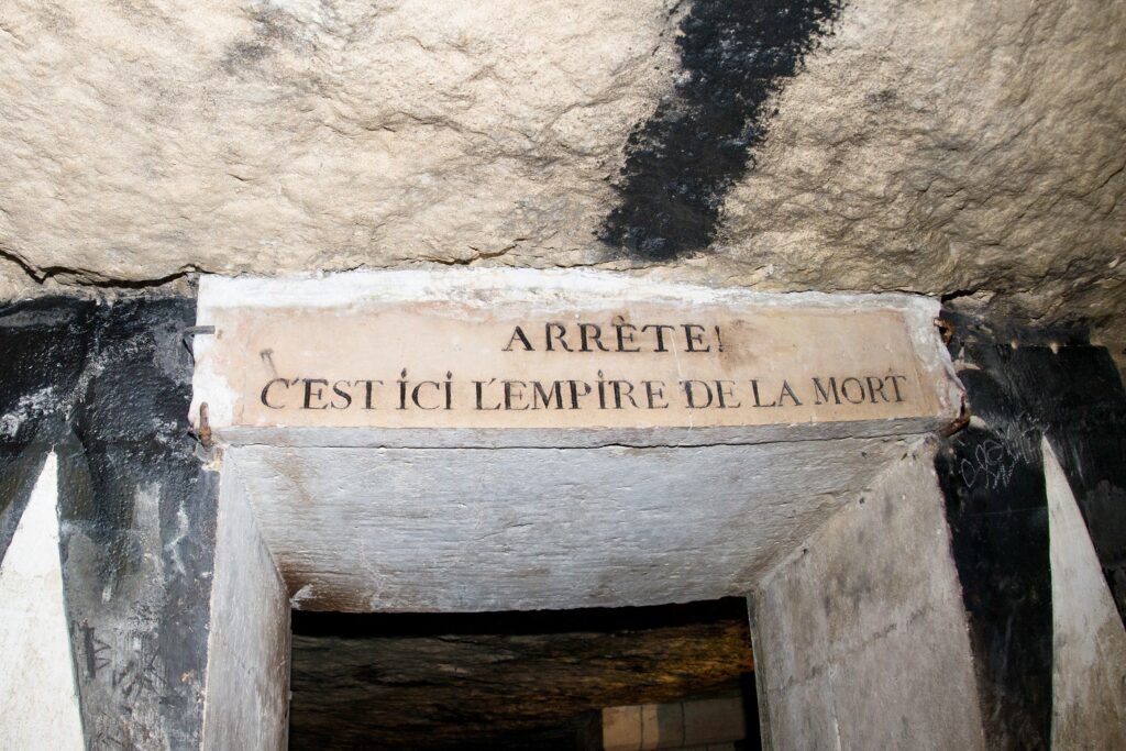 sign at the entrance to the Ossuary