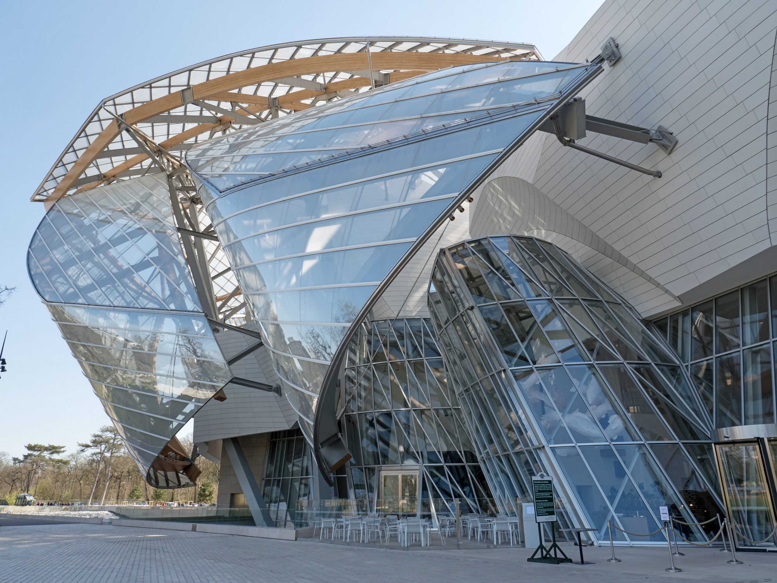 Louis Vuitton Foundation by architect Frank Gehry art museum and cultural  center at Bois de Boulogne Paris France Stock Photo  Alamy