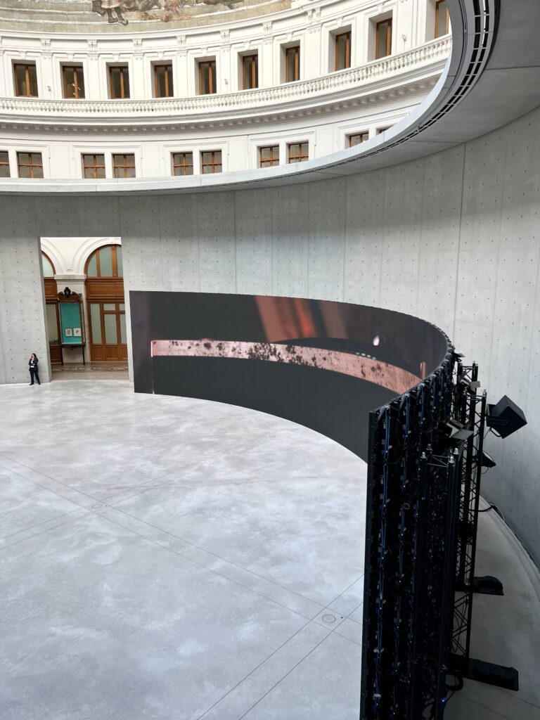 video installation in the rotunda